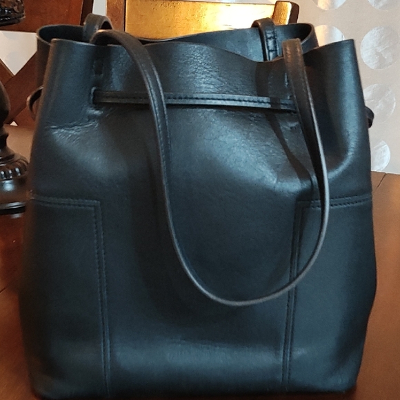 Tory Burch Black Leather Tote Bag - Picture 4 of 7